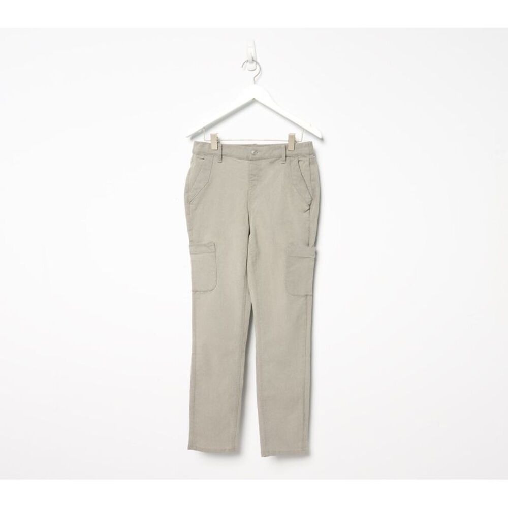 SUNNYLiFE Women's Pants Sz 10 Denim & Co. Classic Slim Straight Gray